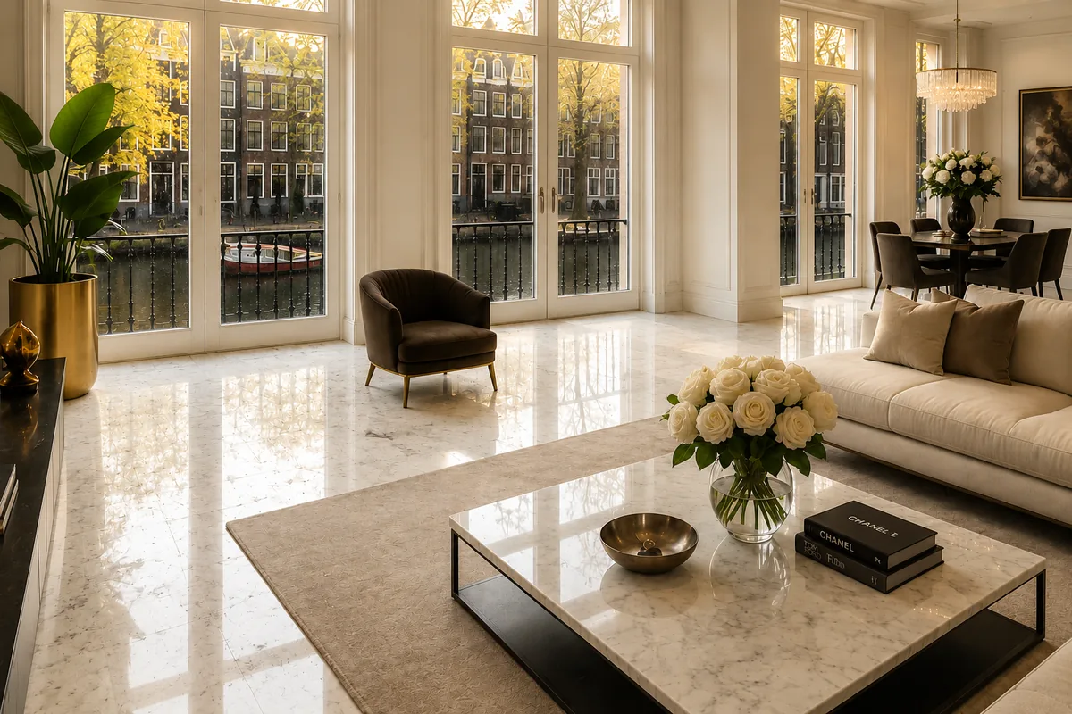 Woning na de schoonmaak — stralend schoon