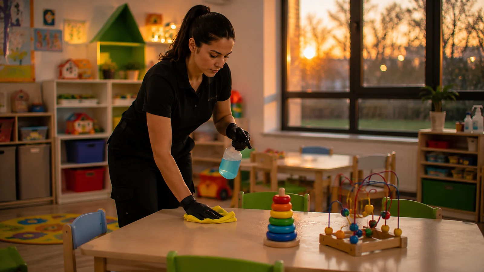 Kinderdagverblijf schoonmaak